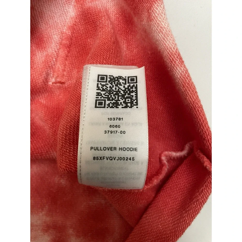 NEW True Religion Tie Dye Hoodie Men's Large Red / White Logo RETAIL $129